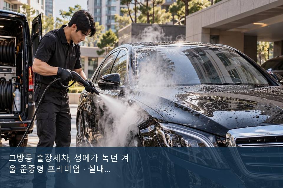 교방동 출장세차, 성에가 녹던 겨울 준중형 프리미엄 · 실내 냄새를 연 기록